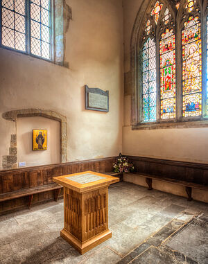 St. Alphege's Chapel in the Deerhurst Church (copyright of Deerhurst Parochial Church Council)