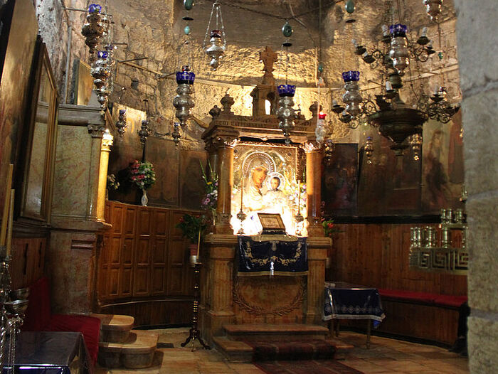 Гефсимания, гробница Богородицы. Иерусалимская икона
