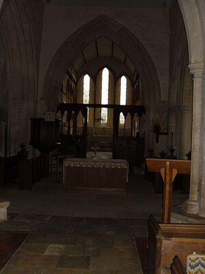 Inside St. Michael's Church in Stanton Harcourt, Oxon (photo by Irina Lapa)