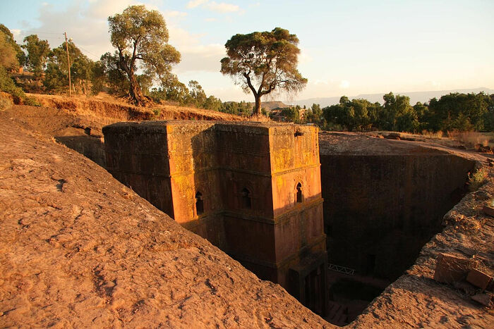 The Church of Saint George is one of eleven rock-hewn monolithic churches in Lalibela, a city in the Amhara Region of Ethiopia. Photo: Alastair Rae