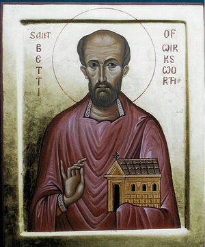An icon of St. Betti of Wirksworth, by Aidan Hart (kindly provided by Canon David Truby)