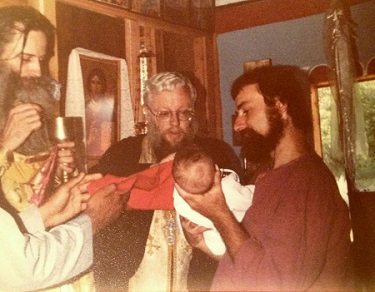 Fr. Seraphim with his spiritual children Fr. Alexey Young and Seraphim Nichols