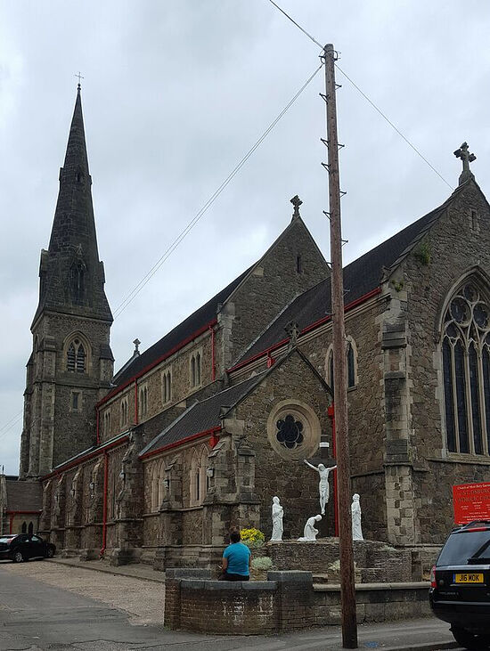 Exterior of St. Osburg's RC Church in Coventry, West Midlands. Photo provided by Fr. Pontius Bandua