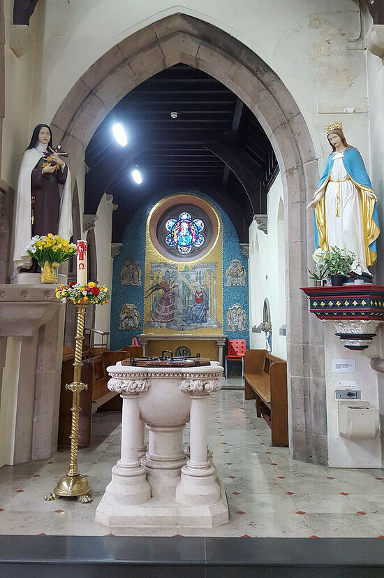 Lady Chapel of St. Osburg's RC Church in Coventry. Photo provided by Fr. Pontius Bandua