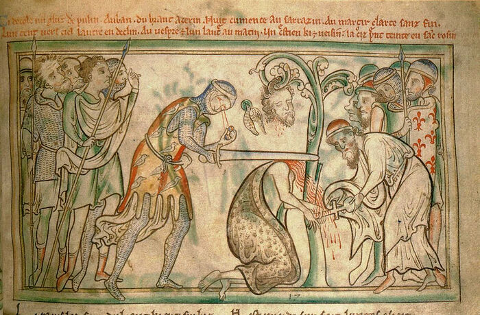 The execution of St. Alban of Britain