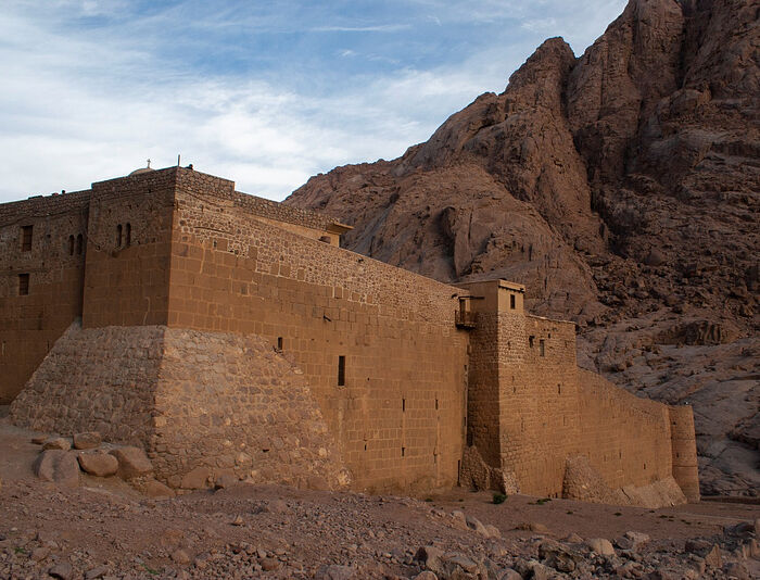 The mighty, impressive walls of St. Catherine’s Monastery!