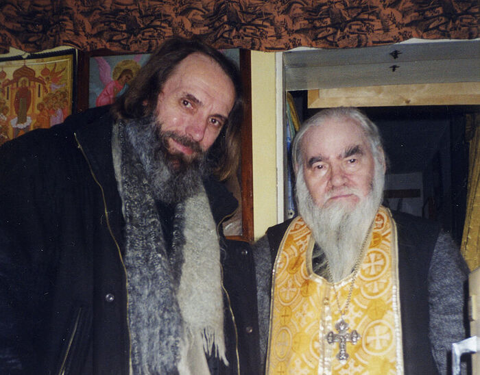 Archimandrite Adrian (Kirsanov) and Professor Alexey Ivanovich Sidorov