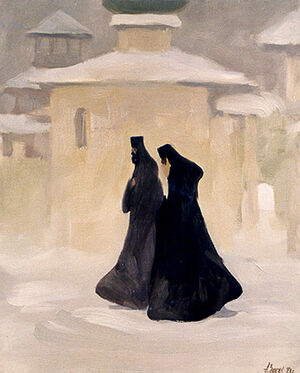 Two Monks. Artist: Alexander Zavarin