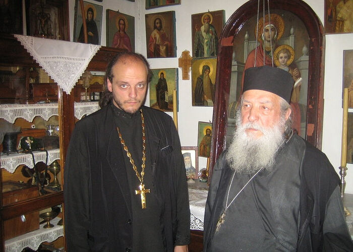 Митрополит Лавр (Шкурла) и протоиерей Серафим Ган