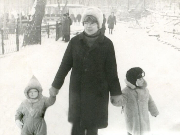 Наталия Петровна Ермакова с сыновьями