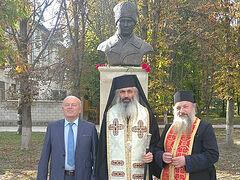 Monument to New Martyr Valeriu Gafencu blessed in his hometown