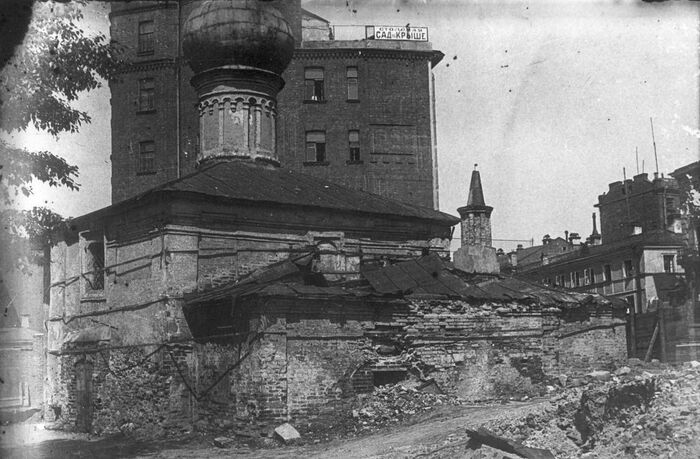 Утраченная в годы гонений церковь Марии Египетской в Сретенском монастыре, 1925 год