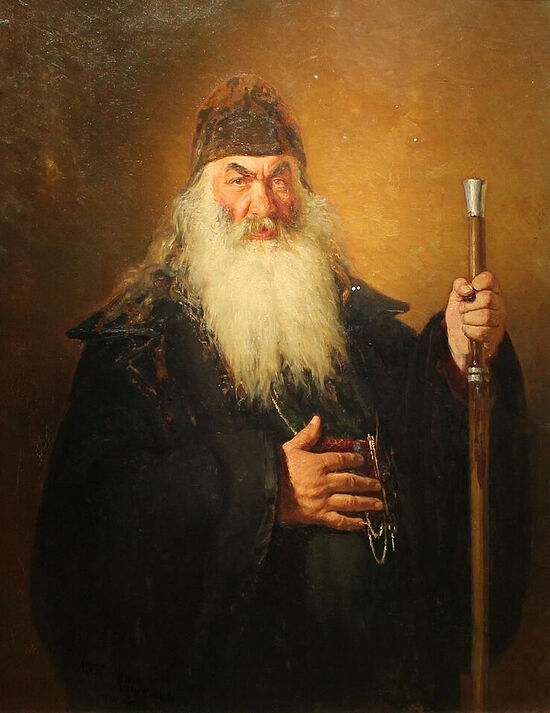Илья Ефимович Репин «Протодиакон», 1877 год