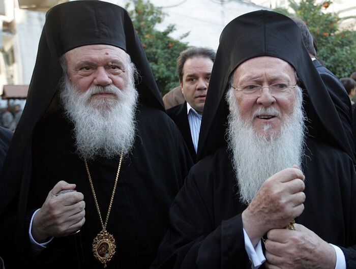 Архиепископ Афинский Иероним и патриарх Варфоломей