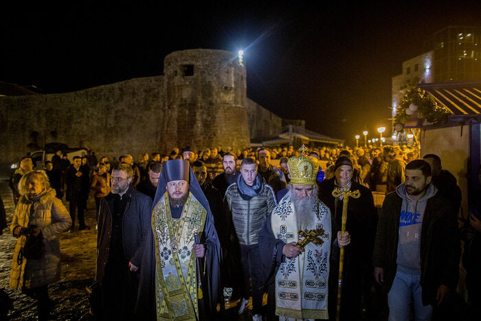 Μαυροβούνιο, η λιτανεία στη Μπούντβα την 28η Ιανουαρίου του 2020