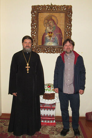 Protopriest Stefan Balan and Sergey Mudrov