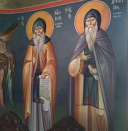 Τοιχογραφία στην Ιερά Μονή Εσφιγμένου στο Άγιον Όρος. Φωτογραφία: facebook.com/a.dudchenko