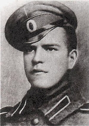 Ο νεαρός Γεώργιος του Κωνσταντίνου Ζούκοβ στο στρατό της Ρωσικής Αυτοκρατορίας, το 1916