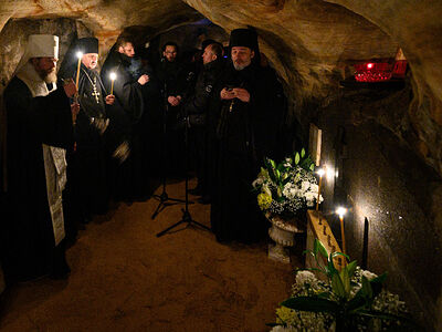 В Псково-Печерской обители почтили память архимандрита Иоанна (Крестьянкина)