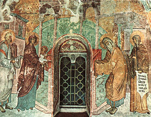 Фреска ц. Св. Троицы в Сопочанах. 1265 г. Сербия.