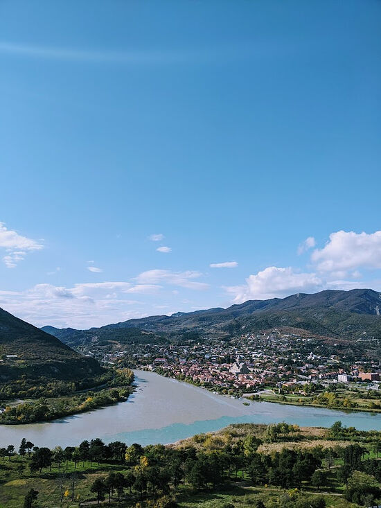 View from Jvari of Mtsketa