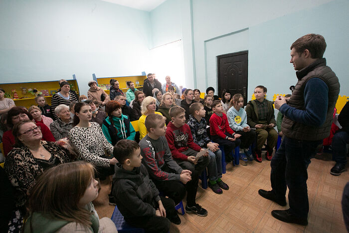Директор православного телеканала «Спас» посетил пункт временного размещения беженцев из Донбасса в Ростовской области