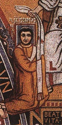 Лев III, Папа Римский. Мозаика 790-х гг.