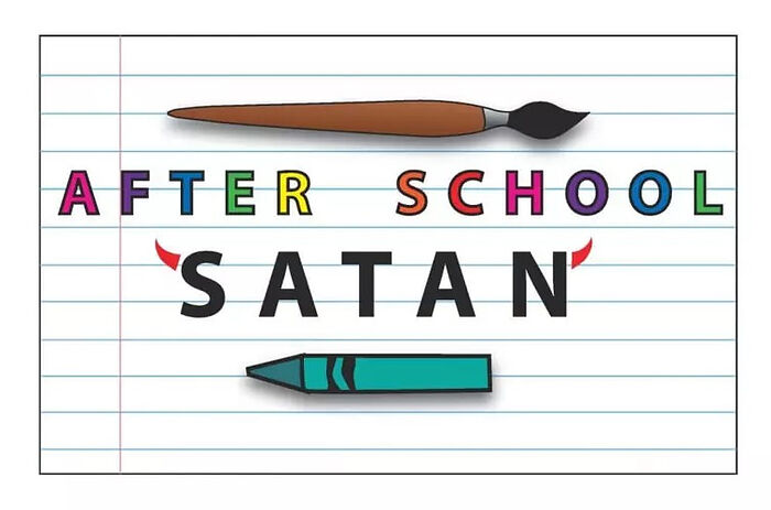 Фото: логотип программы внеклассного «сатанинского клуба». Храм сатаны в Сиэттле