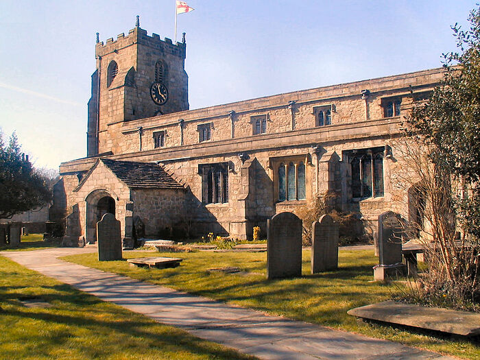 Церковь Св. Алькельды в Гиглсуике, Северный Йоркшир (любезно предоставила - Kathleen Kinder)