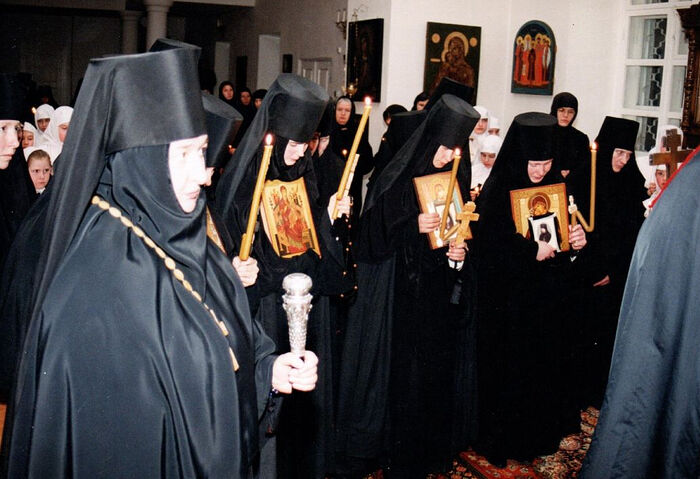 Монашеский постриг 2002 года в Свято-Никольском Черноостровском женском монастыре