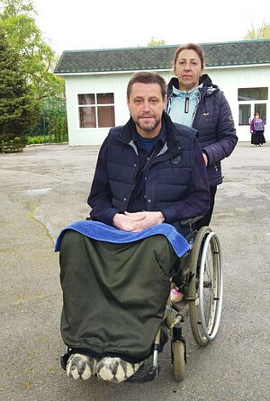 Сергей и Нелли Бугаёвы, беженцы Донецка, пункт временного пребывания в Таганроге