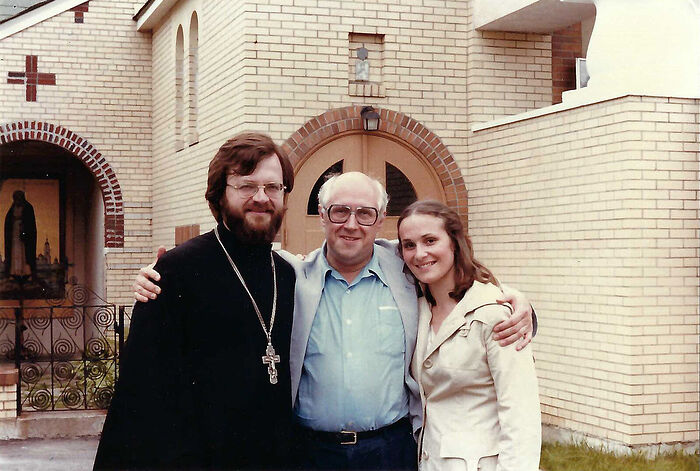 Le Père Viktor Potapov, Mstislav Rostropovich, épouse de Fr. Victor Maria Potapova