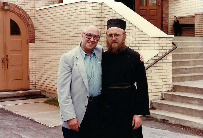 Père Hilarion et Mstislav Rostropovich