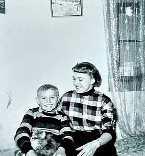 Igor Kapral with his sister Anastasia