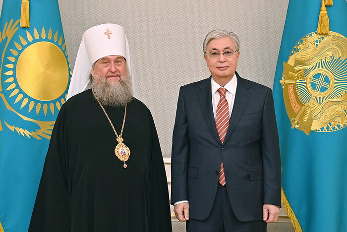 Состоялась встреча Президента Казахстана и главы Казахстанского митрополичьего округа