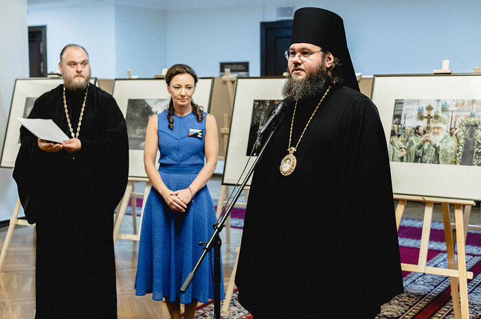 В Государственной Думе открылась выставка, посвященная 600-летию обретения мощей преподобного Сергия Радонежского