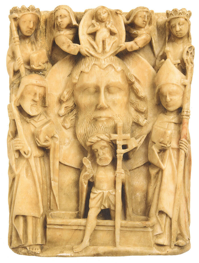 3. Голова Иоанна на блюде в окружении святых. Ноттингем. 2-я половина XV в. Коллекция Виллема и Жанны Нойтелингс.