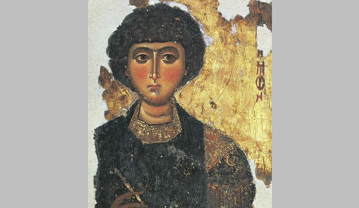 Βυζαντινή εικόνα του Μεγαλομάρτυρα Παντελεήμονα. 12ος αιώνας.
