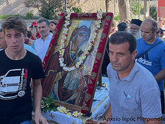 5-mile procession in honor of wonderworking Panagia icon