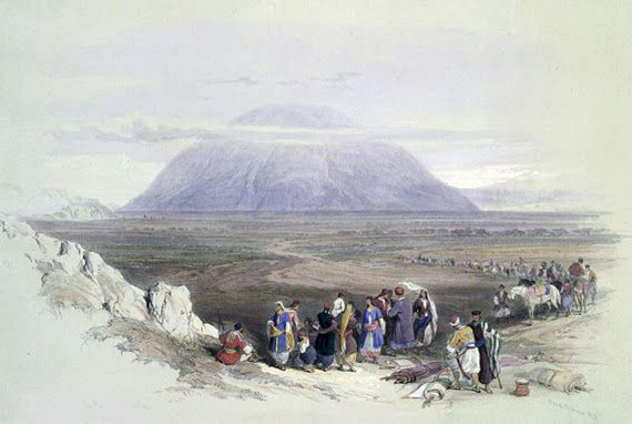 Προσκυνητές στο Όρος Θαβώρ. Ζωγραφιά από τα μέσα του 19ου αιώνα. Πηγή: ιστοσελίδα wikimedia.org