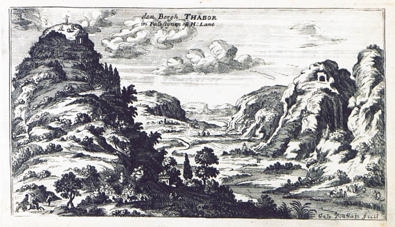 Το Όρος Θαβώρ. Χαλκογραφία του τέλους 17ου αιώνα. Πηγή: ιστοσελίδα wikimedia.org