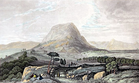 Το Όρος Θαβώρ. Ζωγραφιά από τα μέσα του 19ου αιώνα. Πηγή: ιστοσελίδα wikimedia.org
