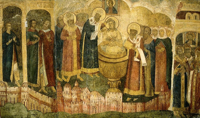 Крещение святой княгини Ольги в Константинополе