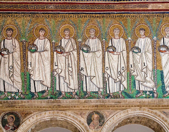 Базилика Сант-Аполлинаре-Нуово. Шествие мучеников