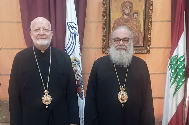 Met. Joseph (left) with Pat. John (right). Photo: Antiochian Patriarchate