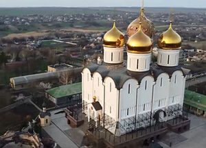 При обстреле пострадал Успенский Николо-Васильевский монастырь Донецкой епархии