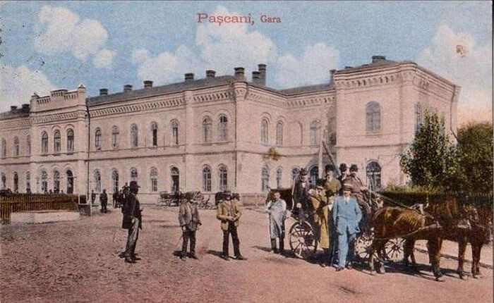 Pașcani Station in the interwar period