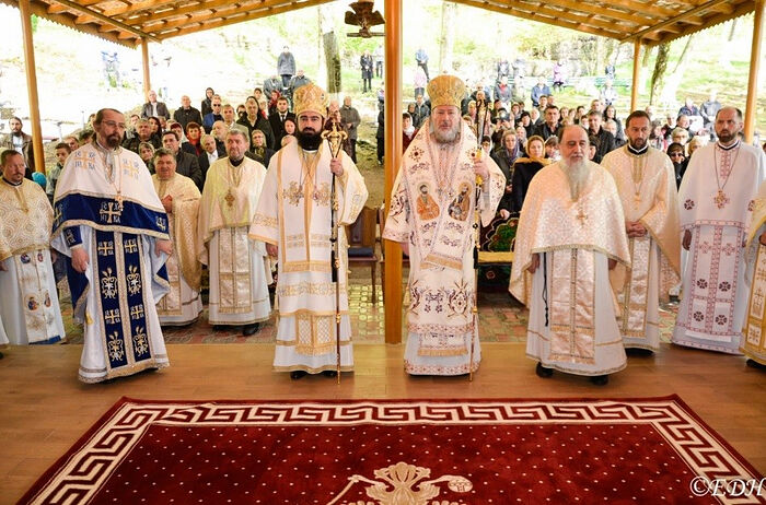 Archimandrite Vissarion (Neag) is third from the right