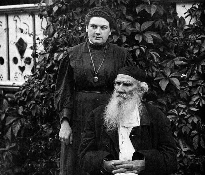 ​Alexandra Tolstoy with her father