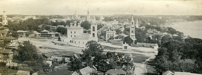 Вид на город с колокольни Троицкой церкви г. Касимова. Фотография 1908 года.